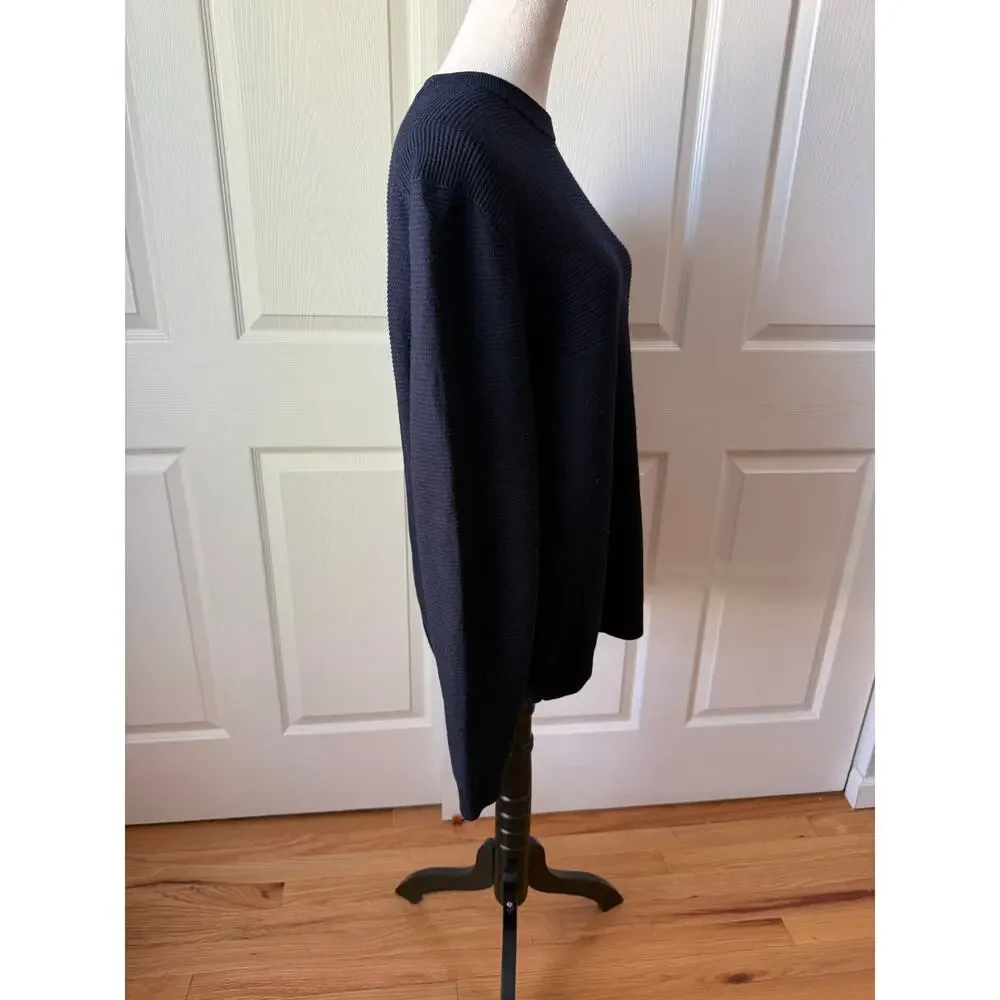 Ted Baker London Navy Ribbed Knit Sweater Womens Size 4